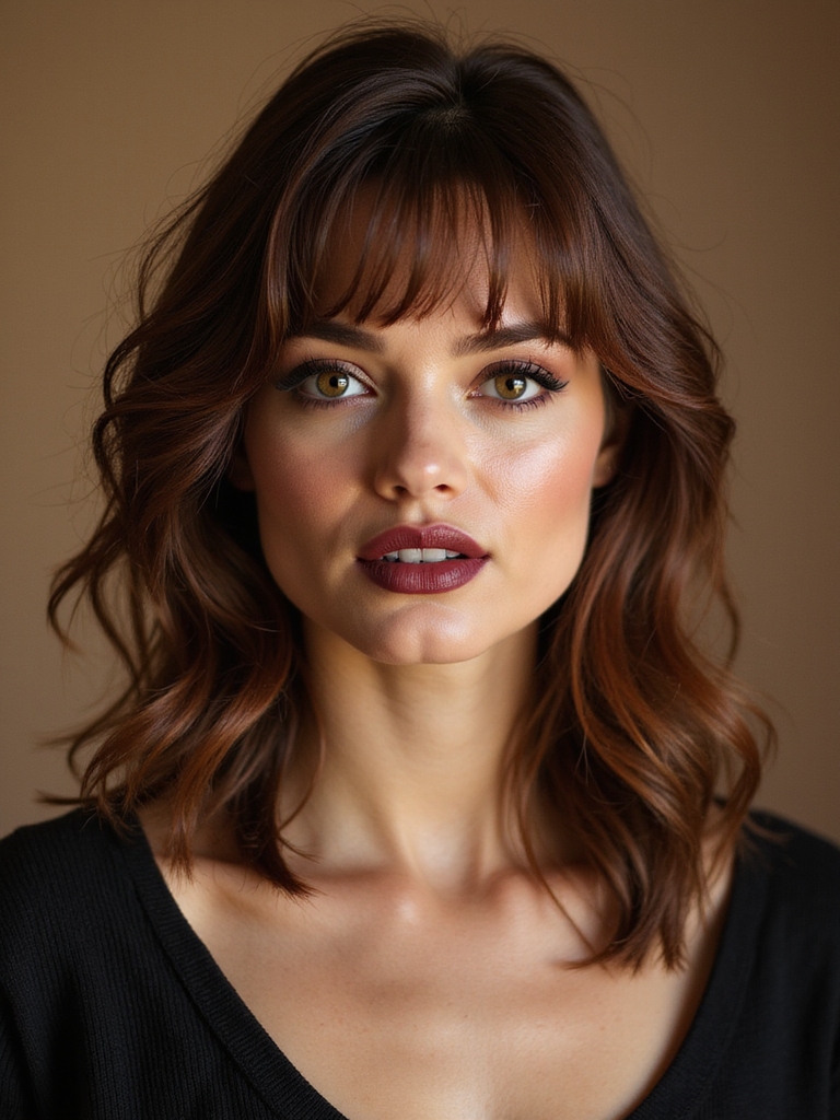 airy side swept wispy fringe