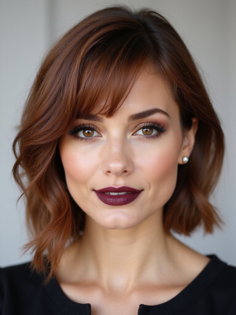 angled lob with side fringe