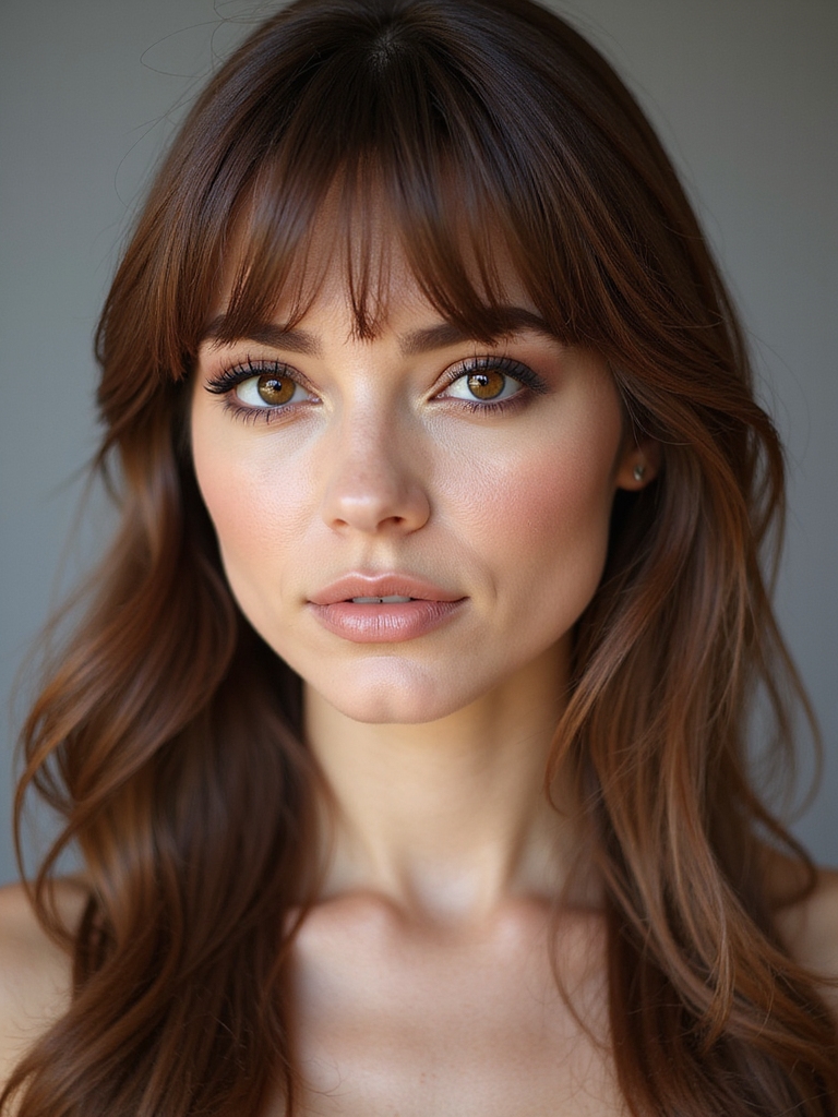 angled wisps accentuate cheekbones