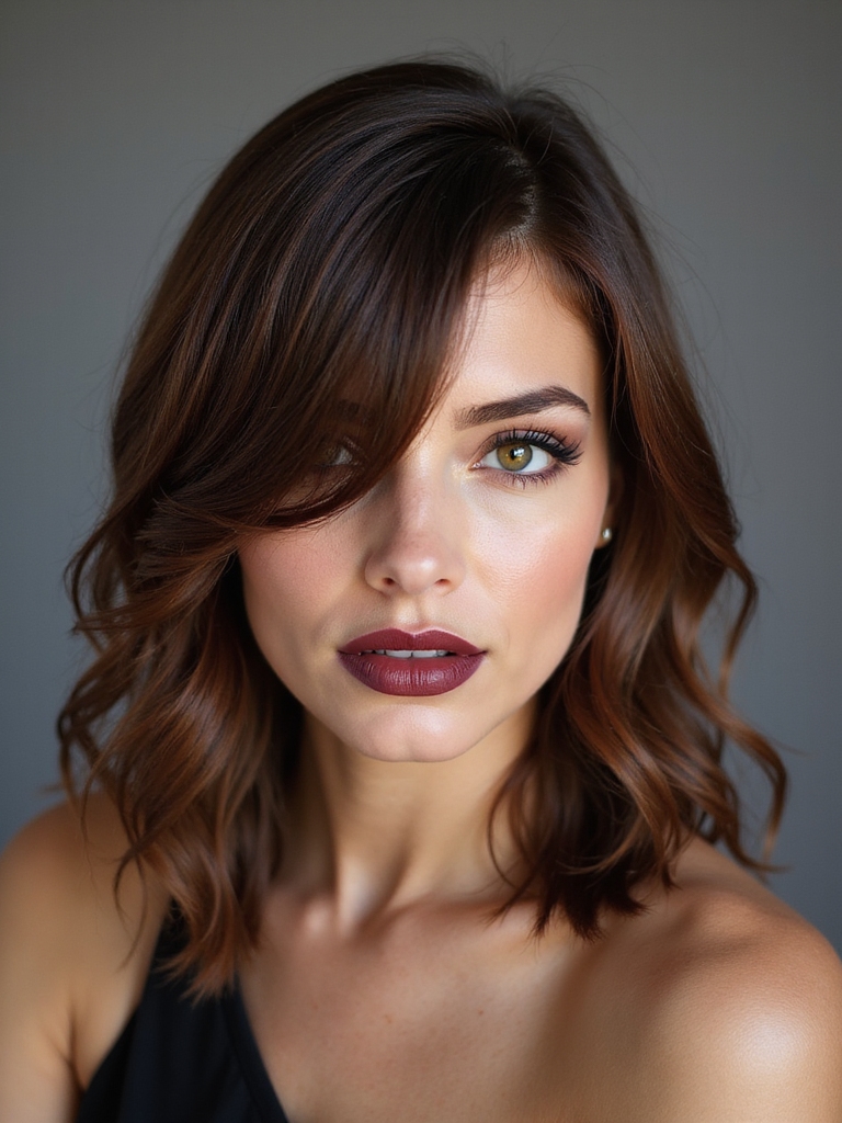 asymmetrical long side framing cut