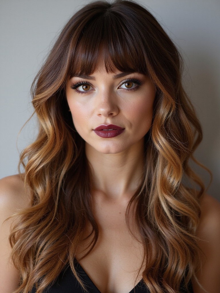 asymmetrical wispy baby bangs