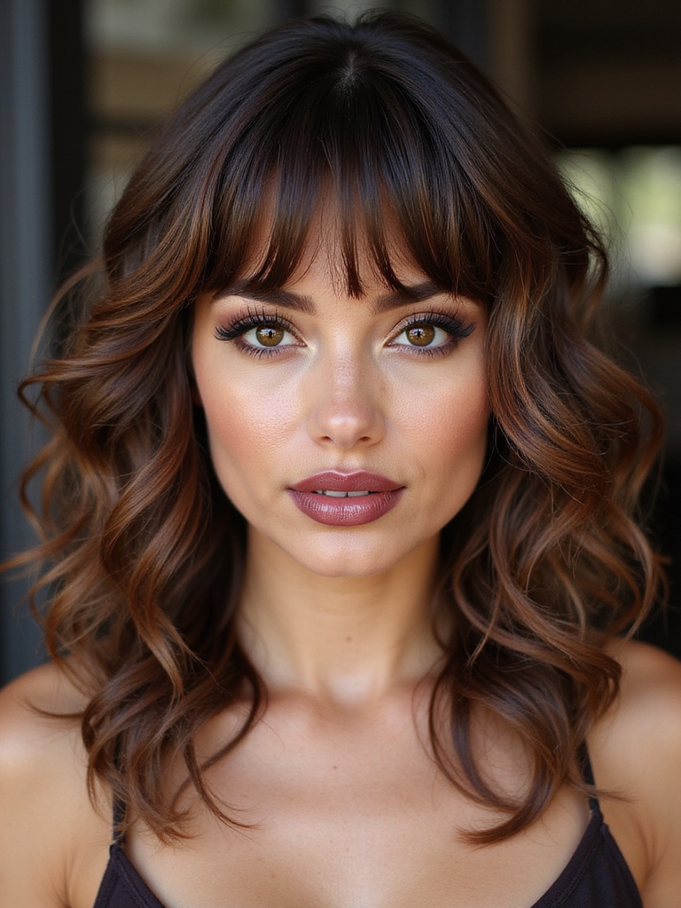 baby bangs soft spirals