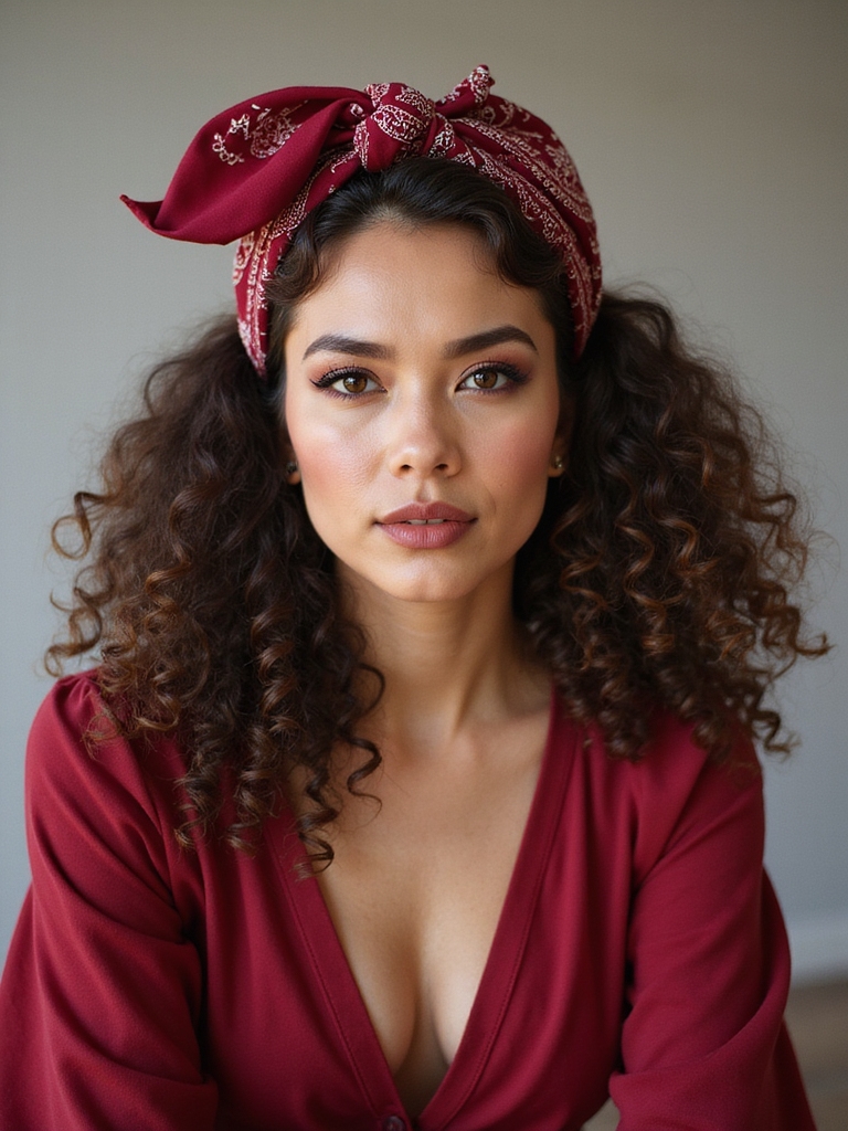 bandana revives second day curls