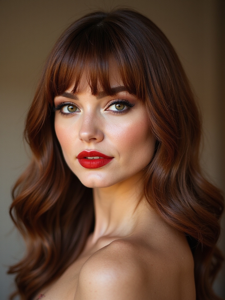 bangs length by face shape