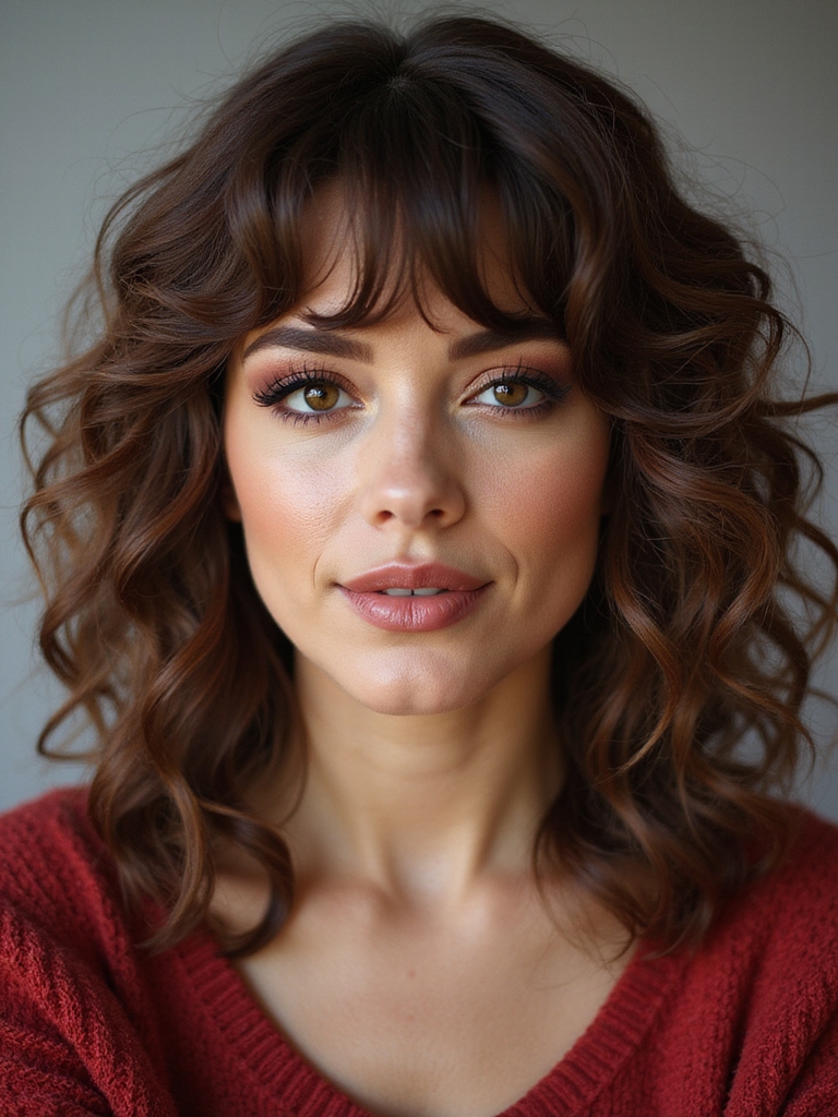 bangs tailored to face shape