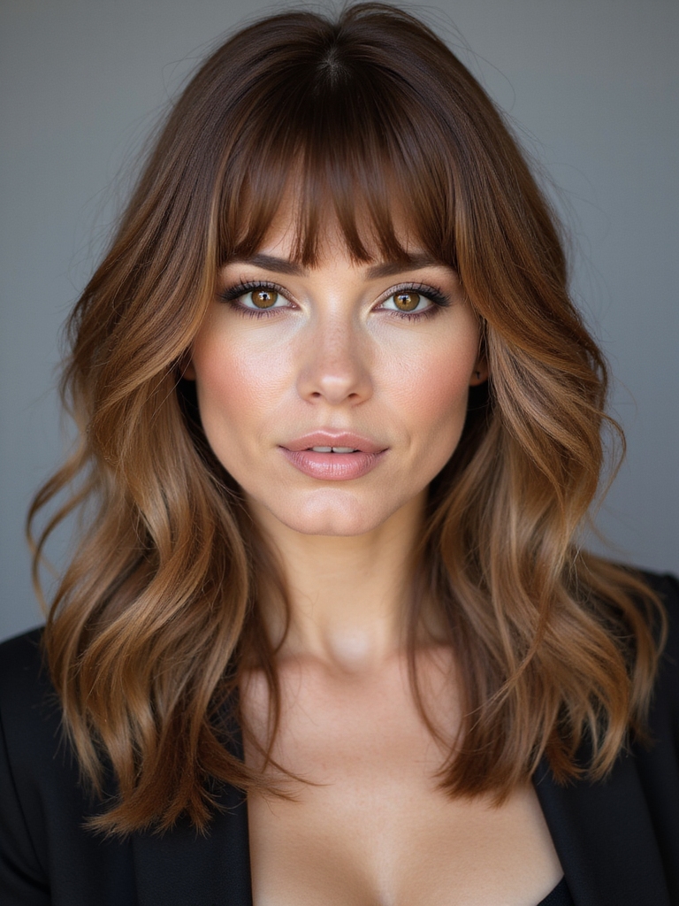 bangs tailored to texture