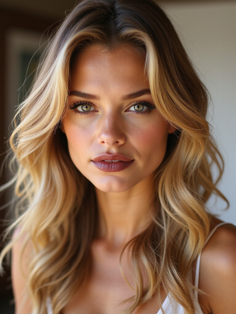 beachy textured layered waves