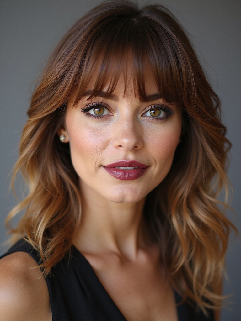 blend bangs with clips