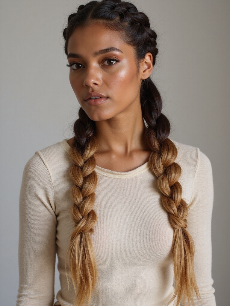blend extensions for seamless ponytail