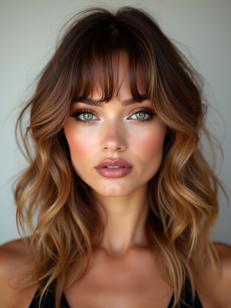 blend wispy bangs seamlessly
