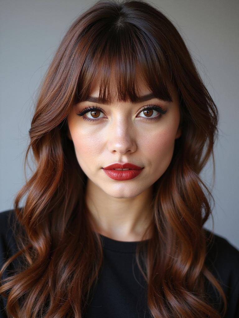 blunt length subtle side sweep