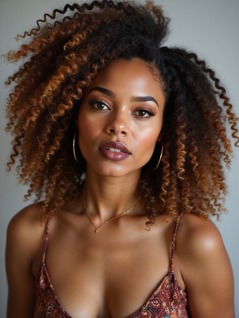 boho half up textured curls
