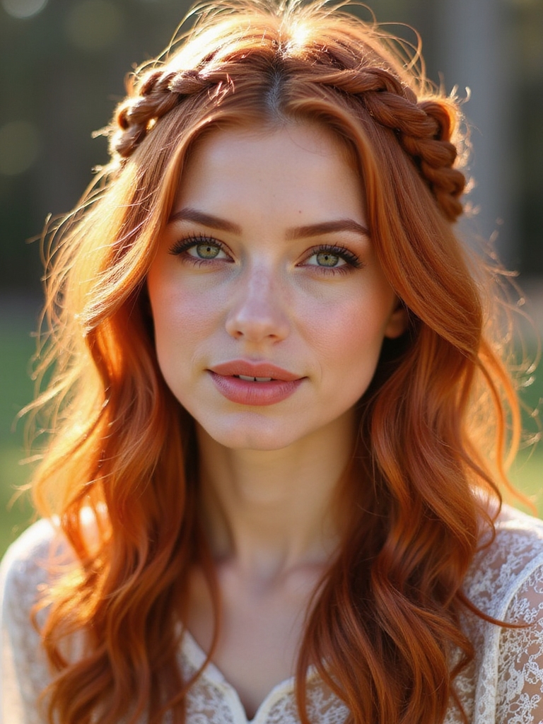 boho loose ginger crown