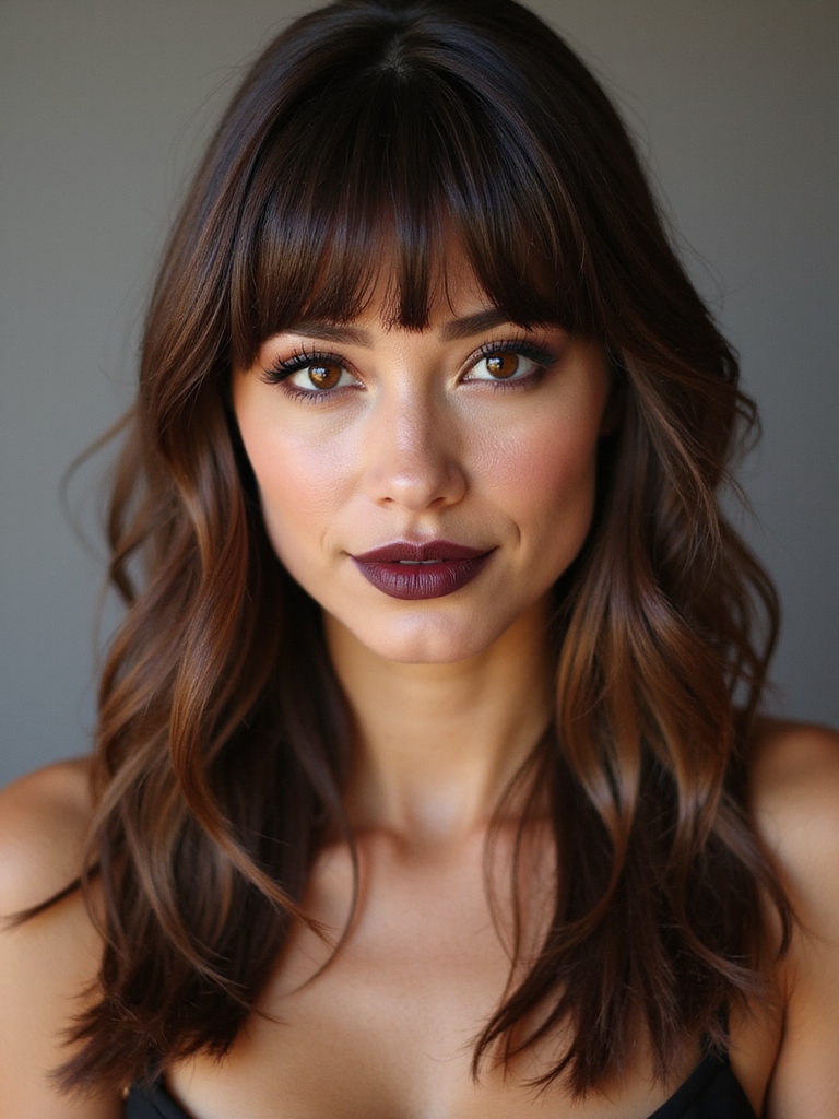 bold blunt fringe balance