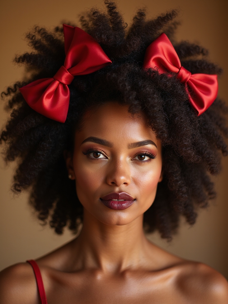 bold bow crowns voluminous coils
