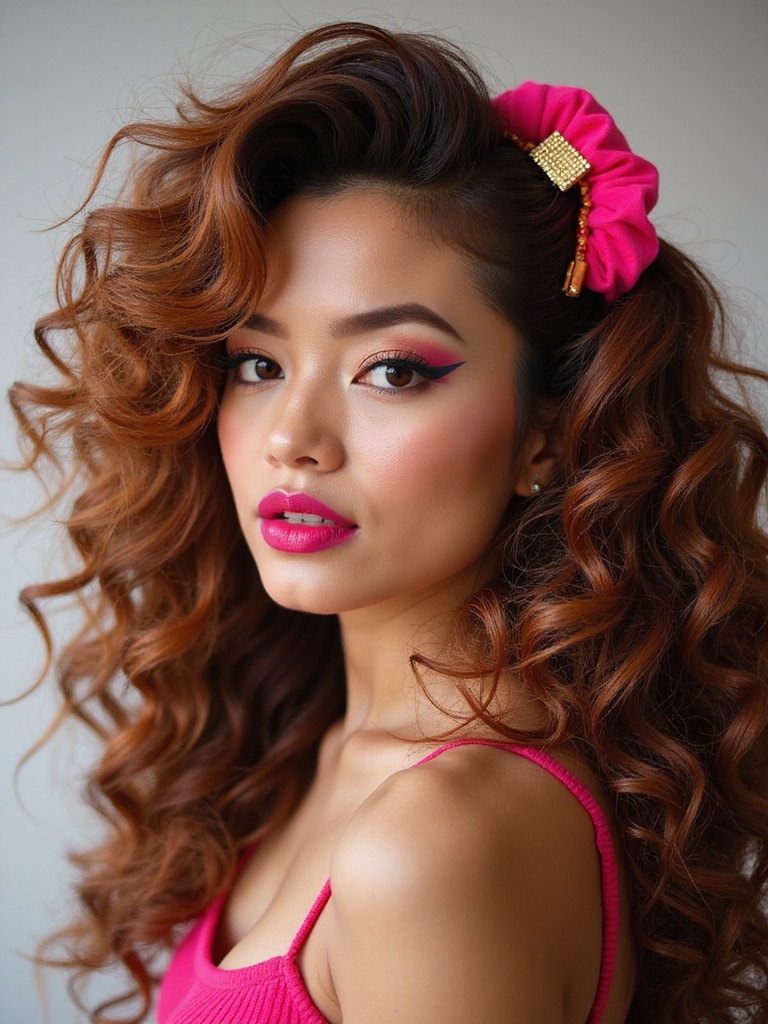 bold playful 80s hairaccessories