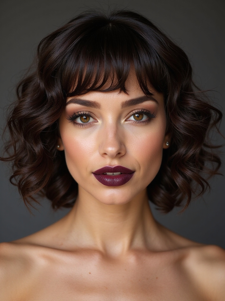 bold playful rounded bangs