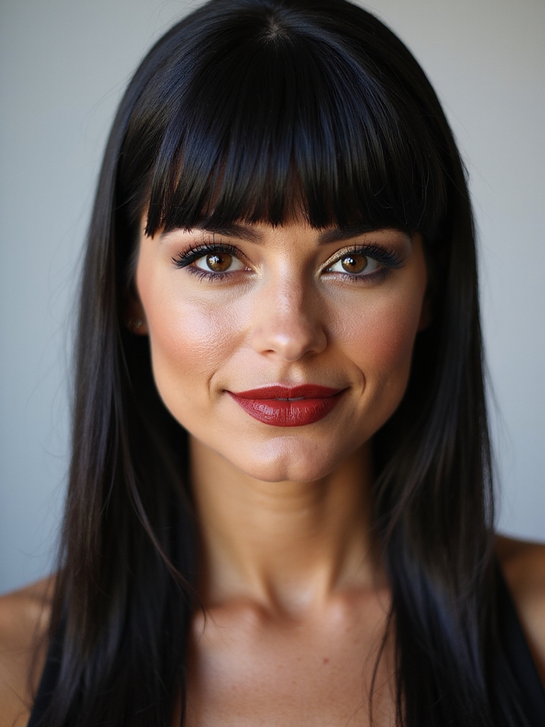 bold sharp low fuss fringe