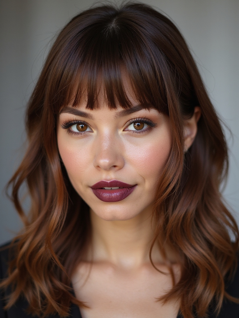 bold tiny straight across fringe