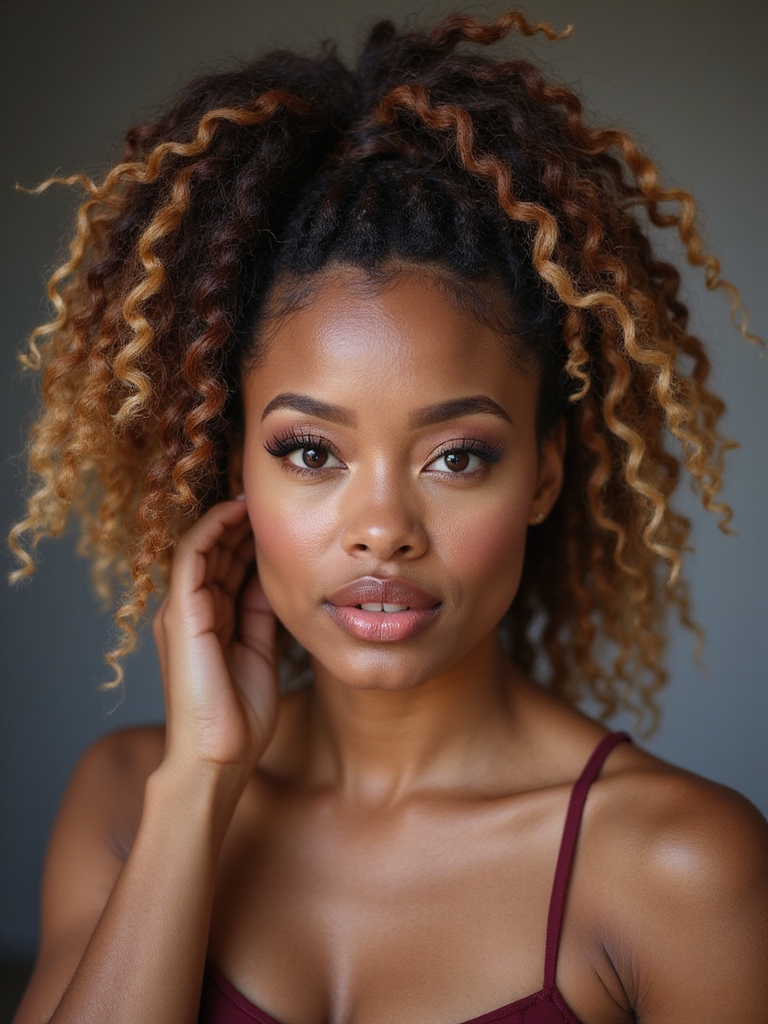 bouncy high curly locs
