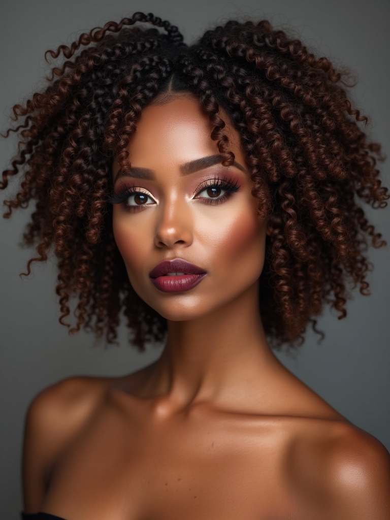 braided crown for curlyhair