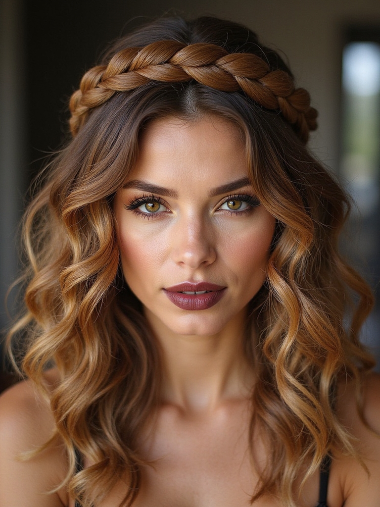 braided crown sun protection