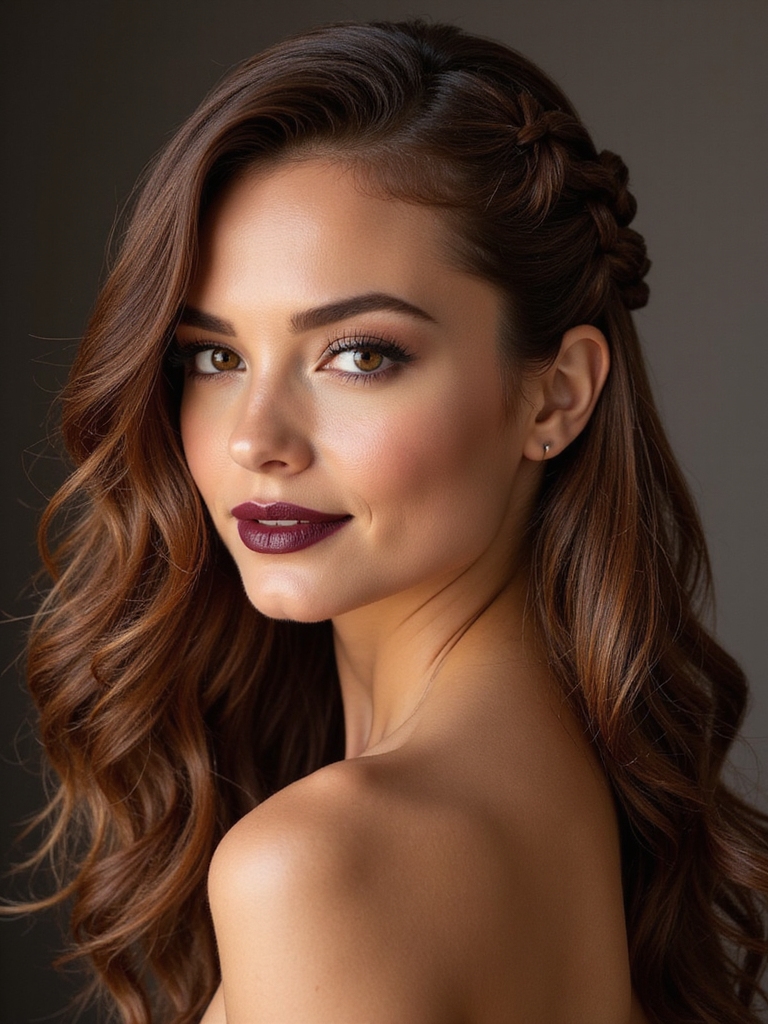 braided crown with pinned waves