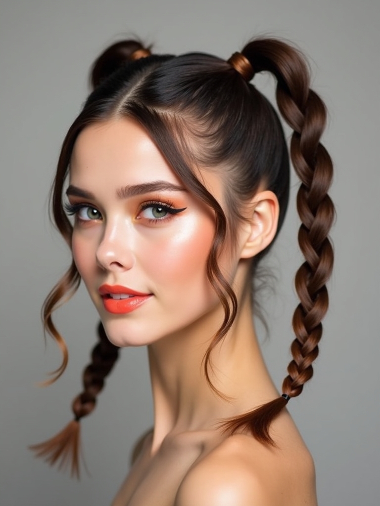 braided ponytail short hacks
