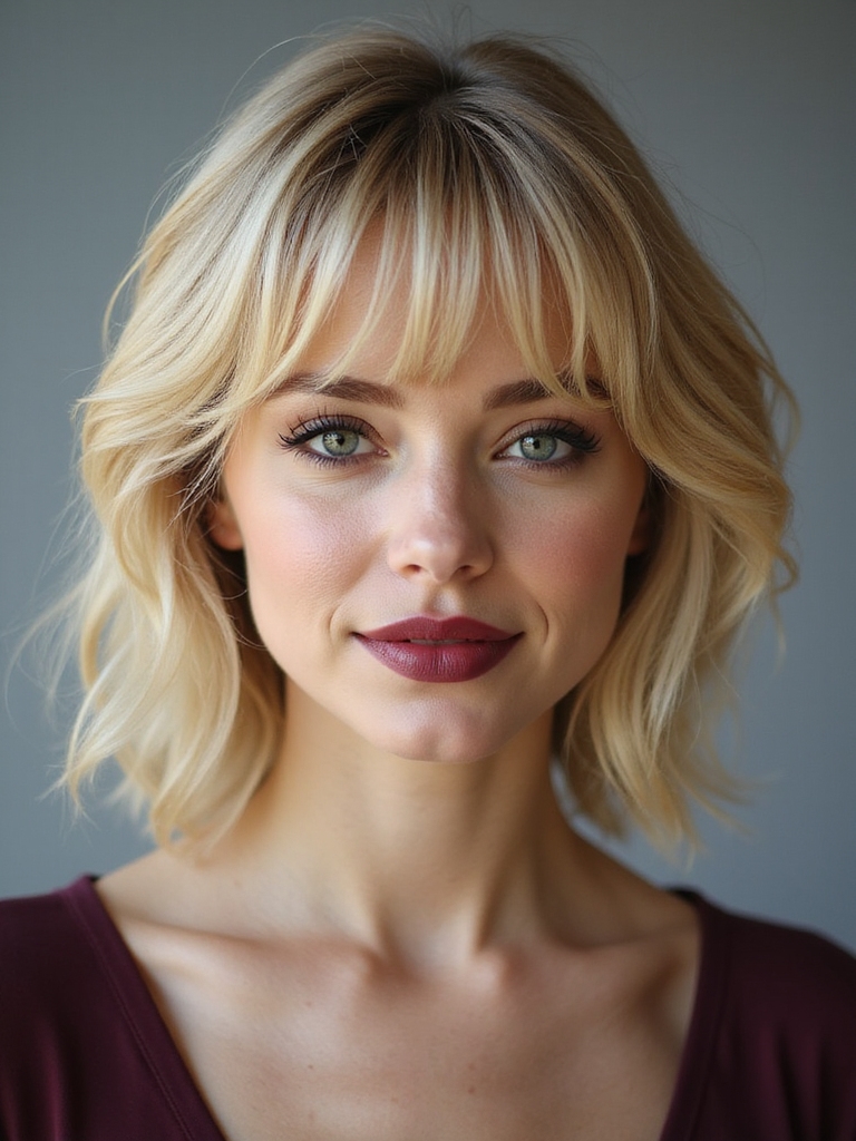 celeb inspired wispy face framing