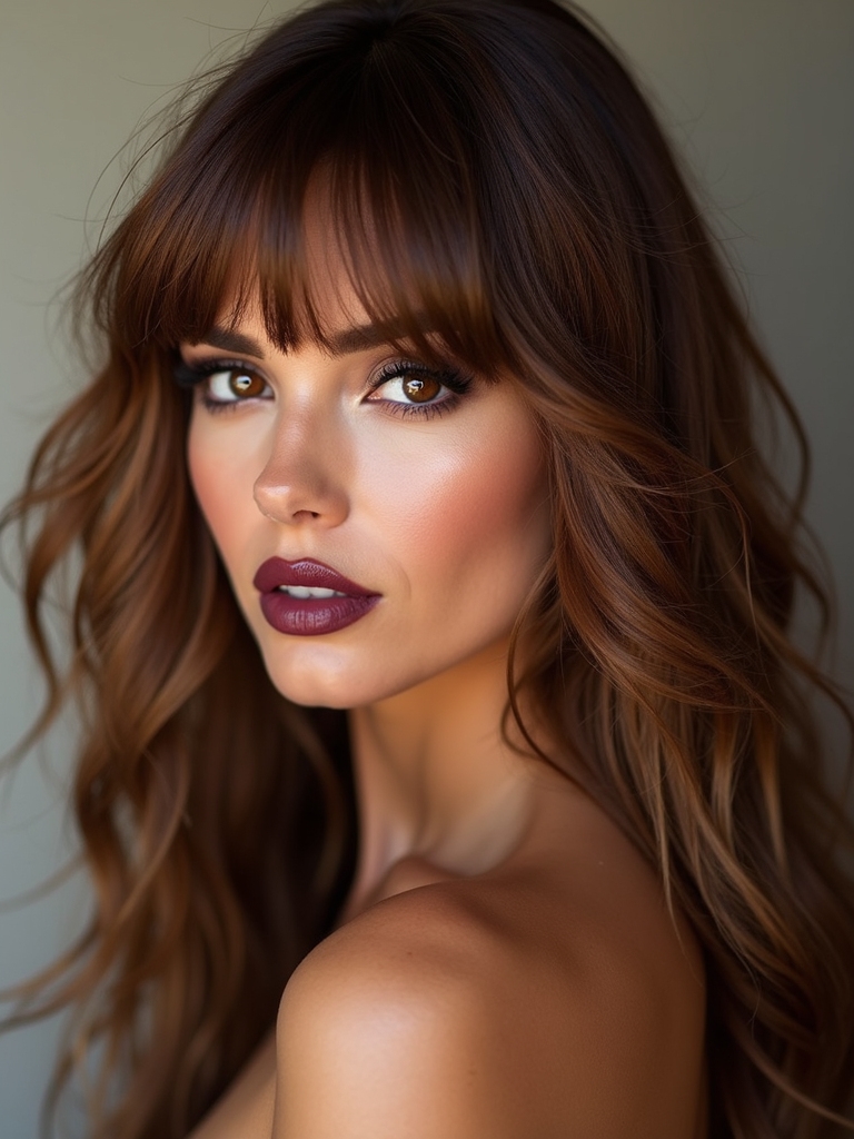 celebrity inspired wispy fringe looks