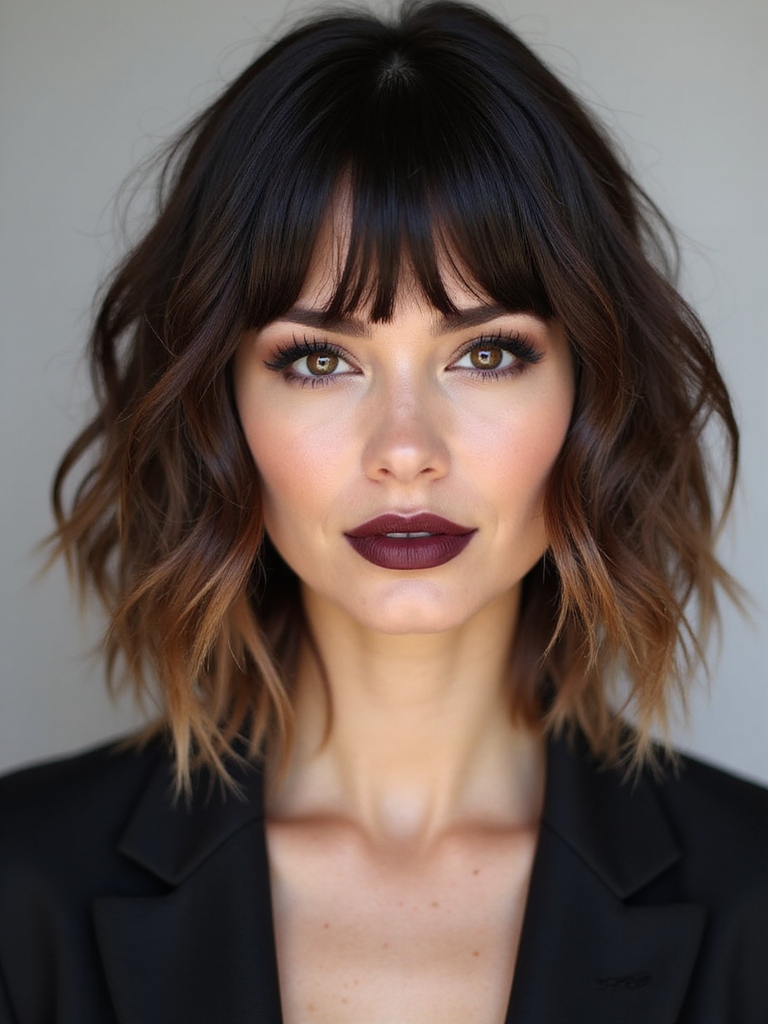 choppy mini bangs styling tips