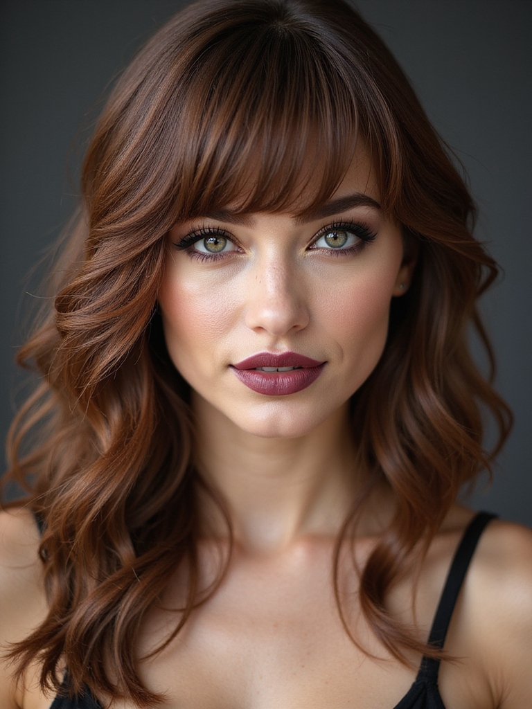 chunky bold textured sidebangs