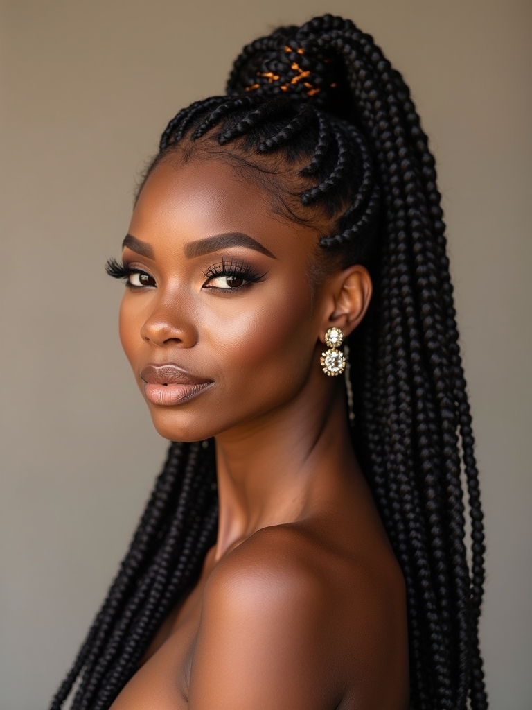 chunky two strand twist ponytail