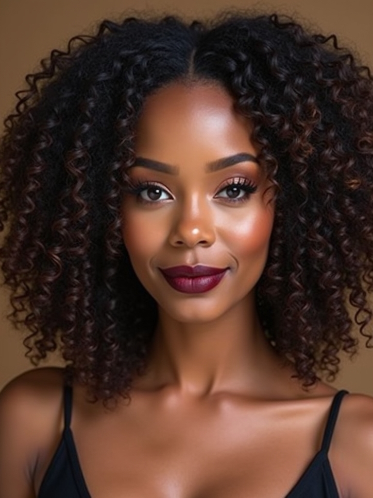 curly baddie confidence vibes