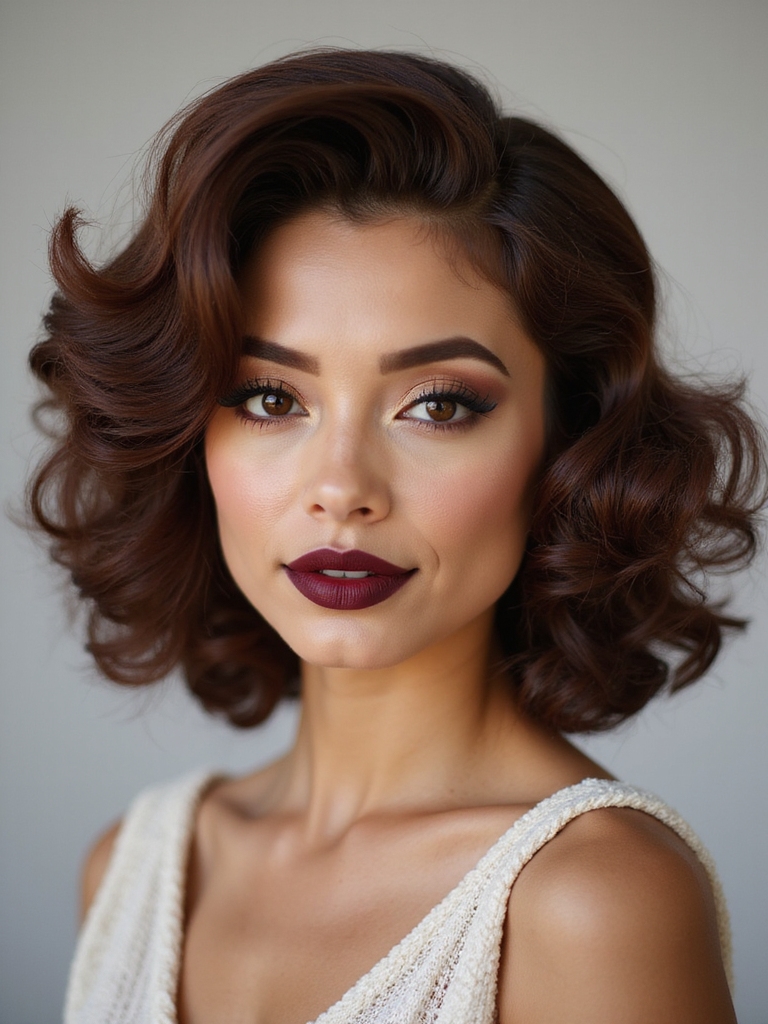 curly friendly vintage finger waves