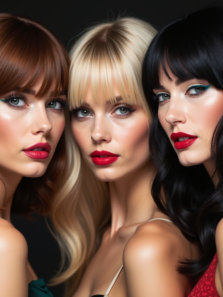 curtain bangs and layers styling