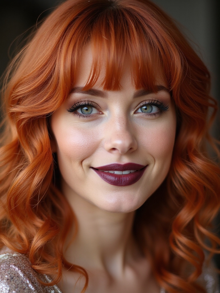 curtain bangs balance face proportions