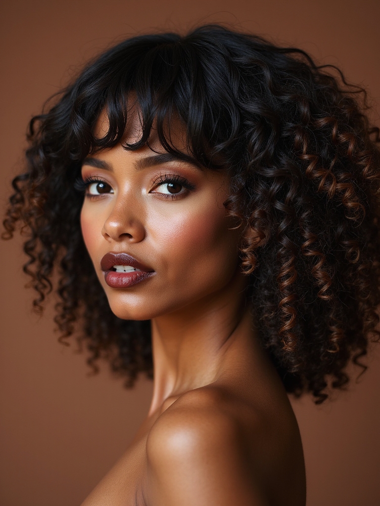 curtain bangs flatter natural curls