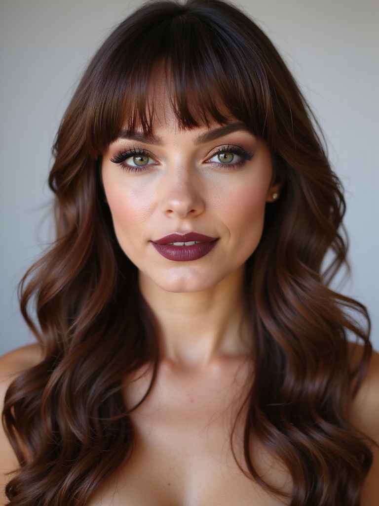 curtain bangs flatter oval faces