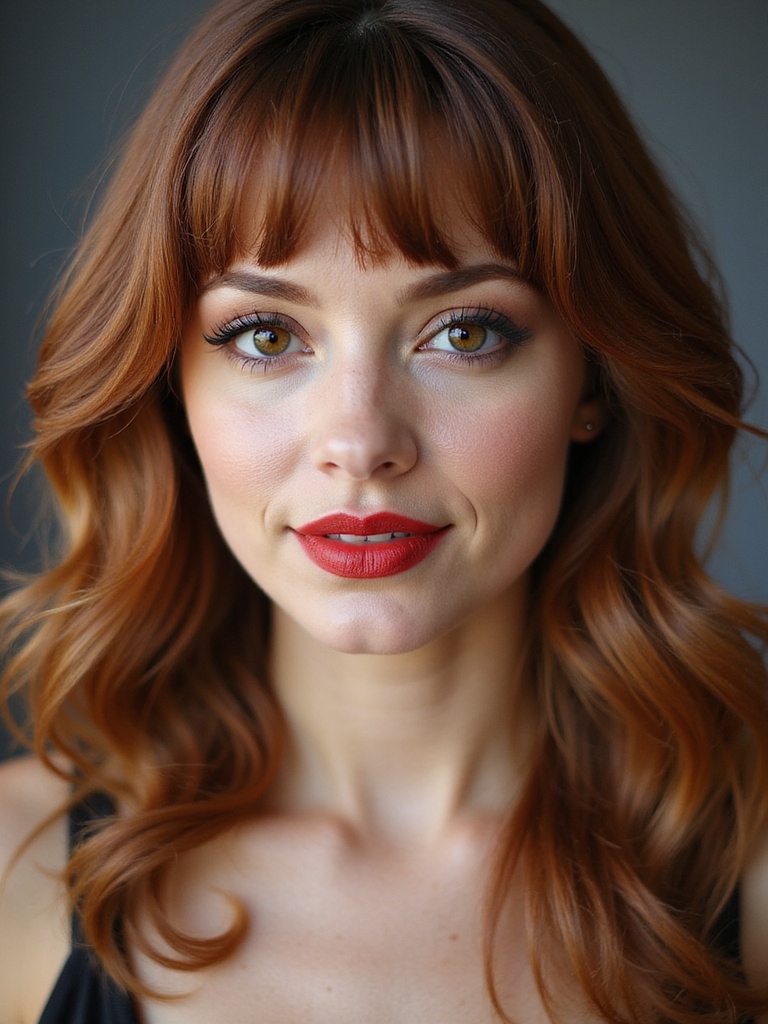 curtain bangs tailored parting variations