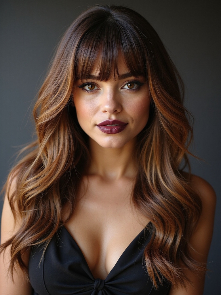 curtain bangs transform looks