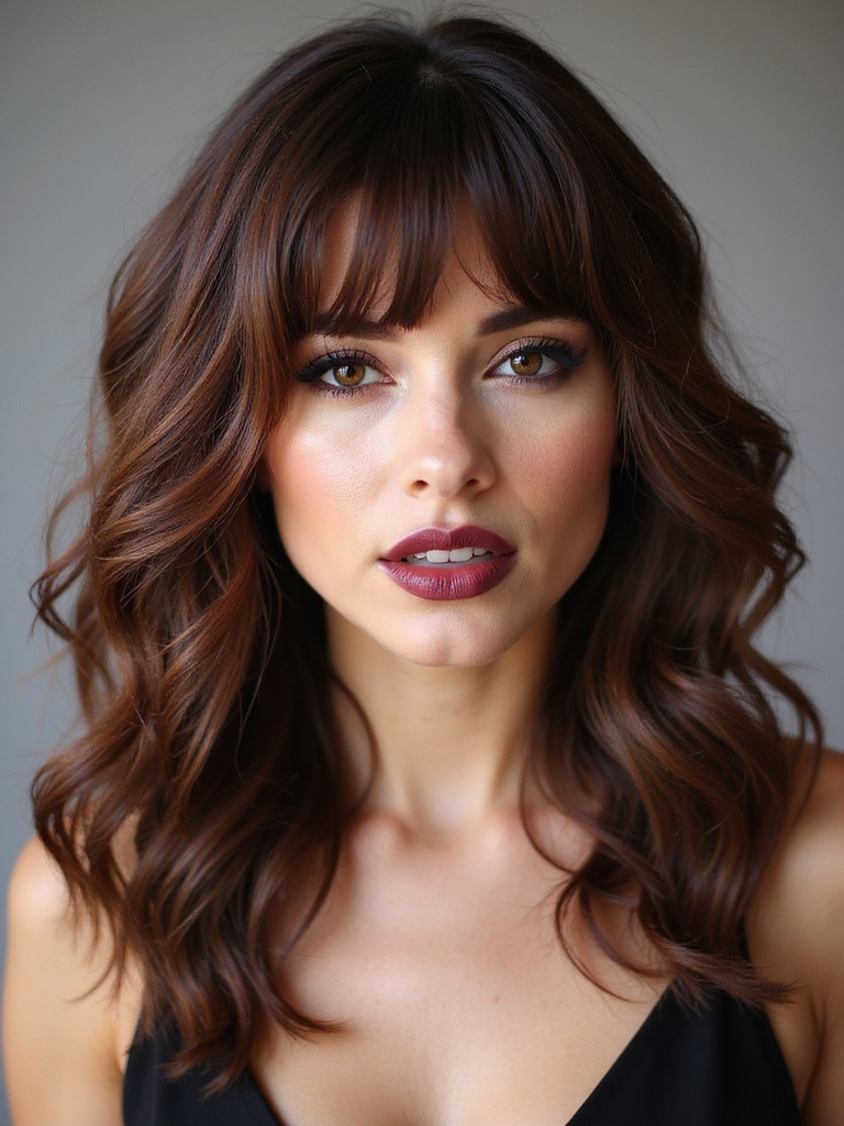 curtain to side versatile bangs
