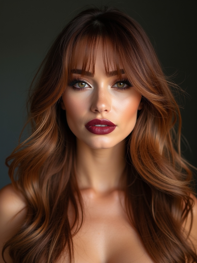 curtain wispy bangs face framing