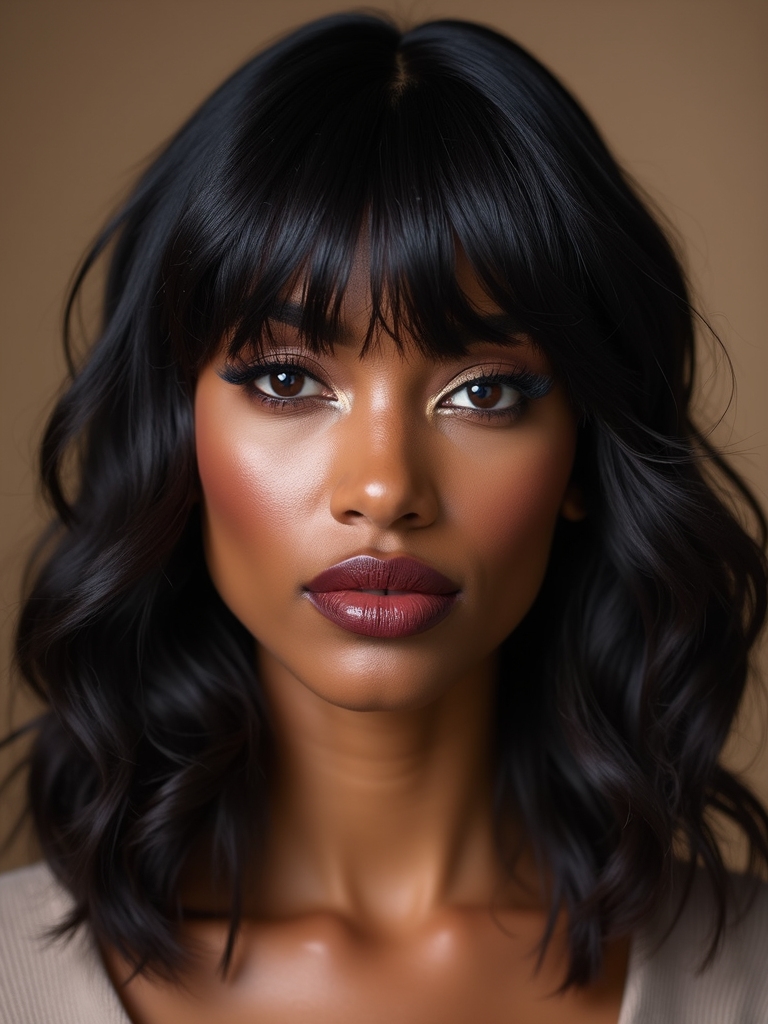 curtain wispy bangs for oval