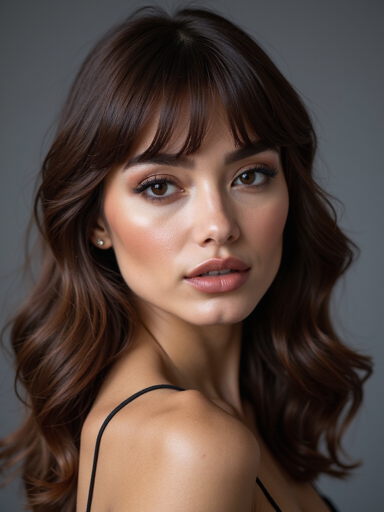 deep side parting elongates face