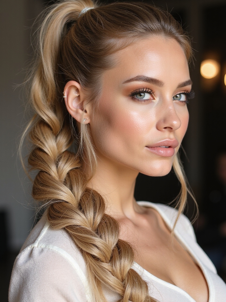detailed fishtail ponytail tutorial