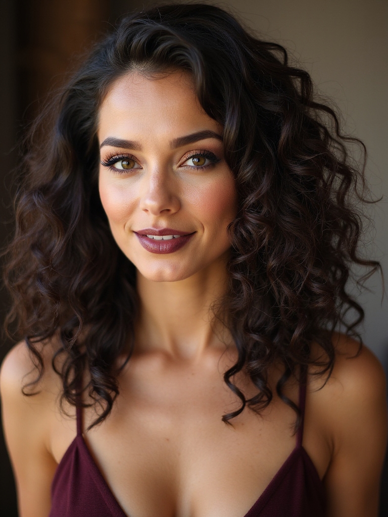 diffused root lifted voluminous curls