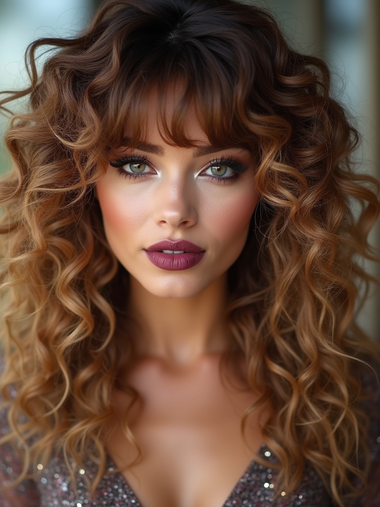 dry textured face framing bangs