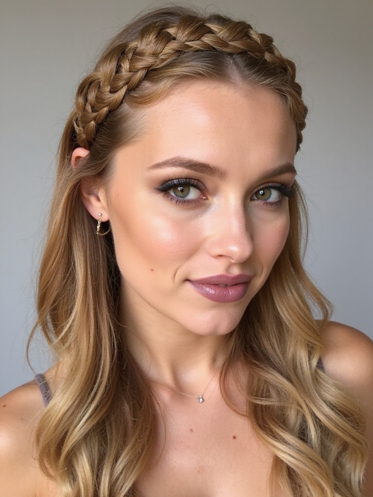 dutch braided crown headband