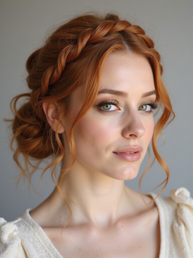 dutch crown braid bun